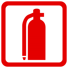 fire extinguisher icon.