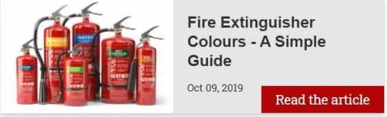 Fire extinguisher colours - A simple guide.