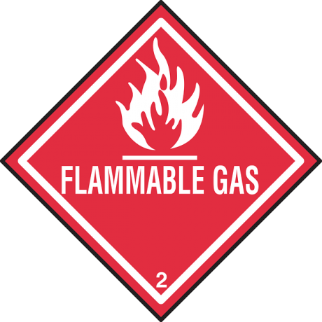 Flammable gas.